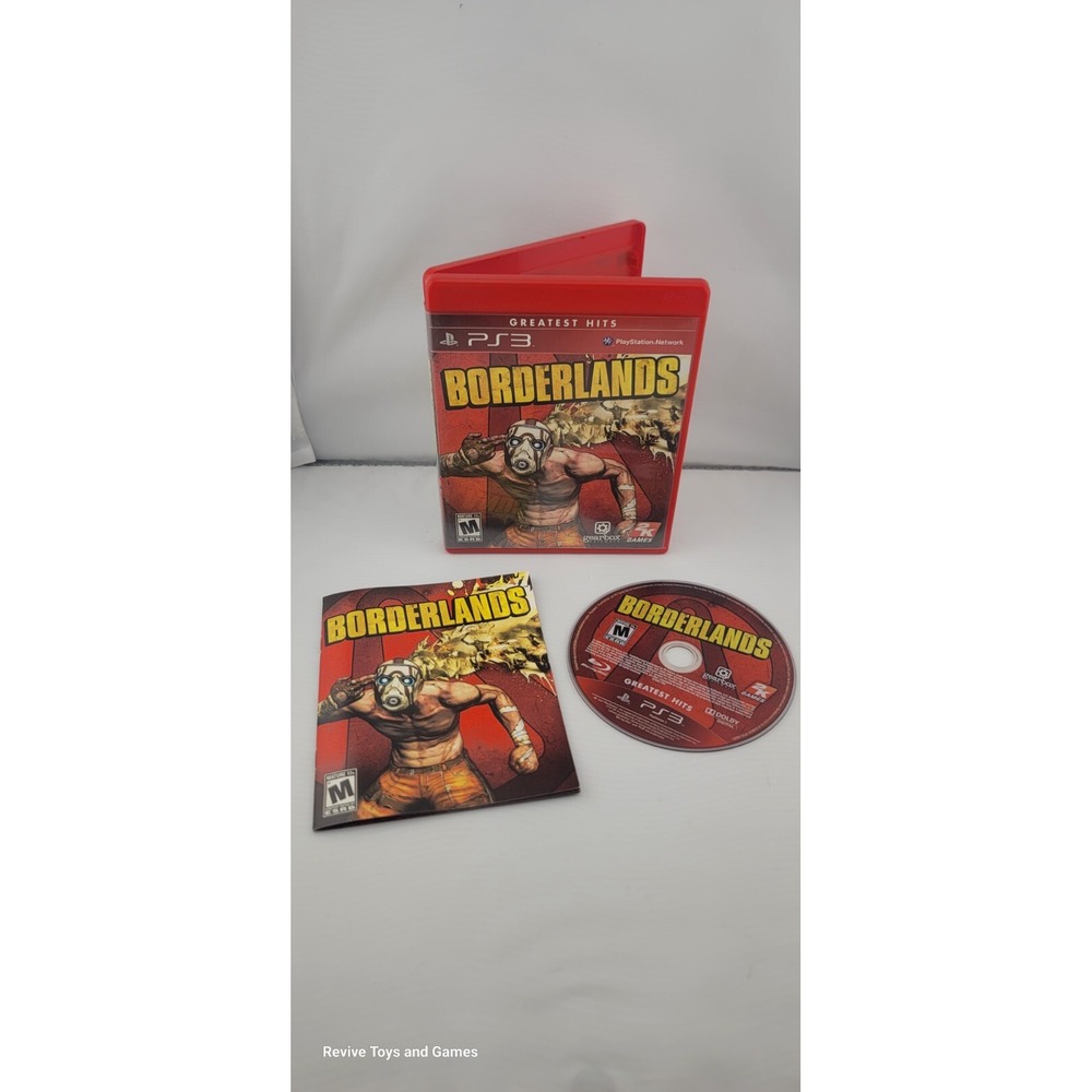 Borderlands (Sony PlayStation 3, PS3 2009) CIB Complete Tested and Working Great